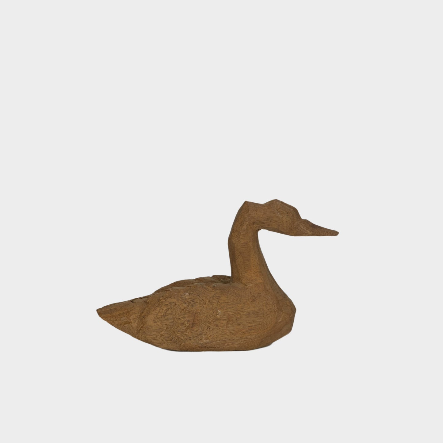 Vintage Folk Carved Swan