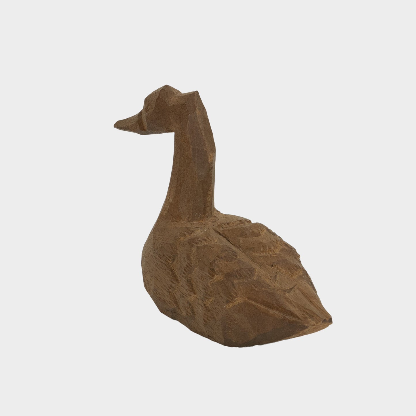 Vintage Folk Carved Swan