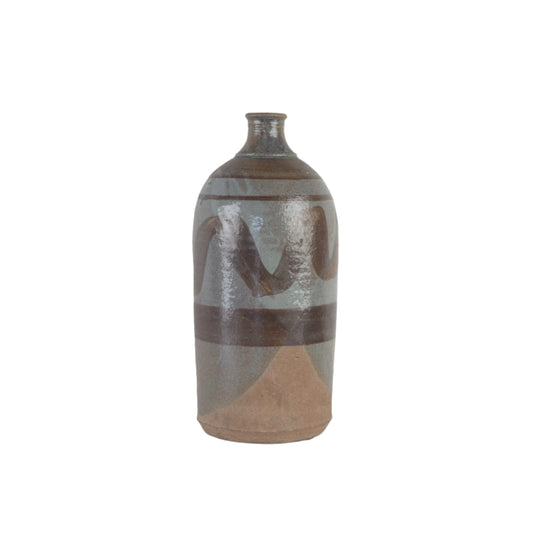 Vintage Patterned Ceramic Vase, 1970s